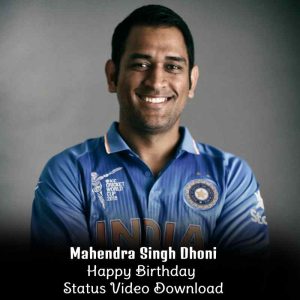 mahendra singh dhoni happy birthday stats video download